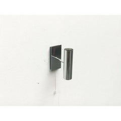 Mid-Century Space Age Minimalist German Chrome Wall Lamp from Hustadt, 1960s
