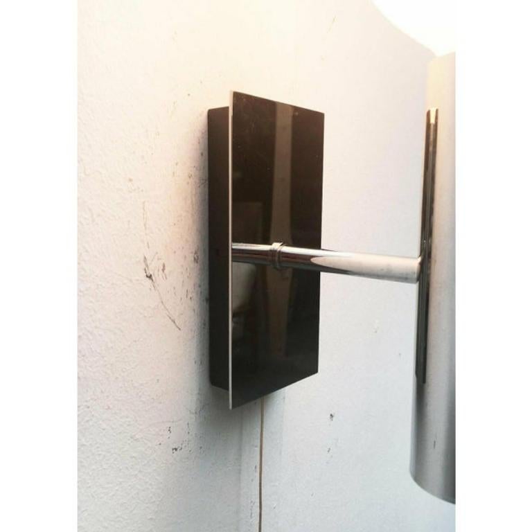 Lampada da parete minimalista tedesca in cromo di Hustadt, 1960 in vendita 2