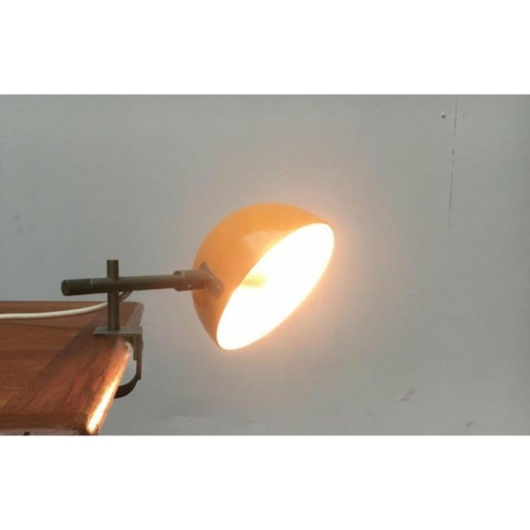 Metallo Lampada a morsetto tedesca minimalista di metà secolo A Space, Beisl, anni '60 in vendita