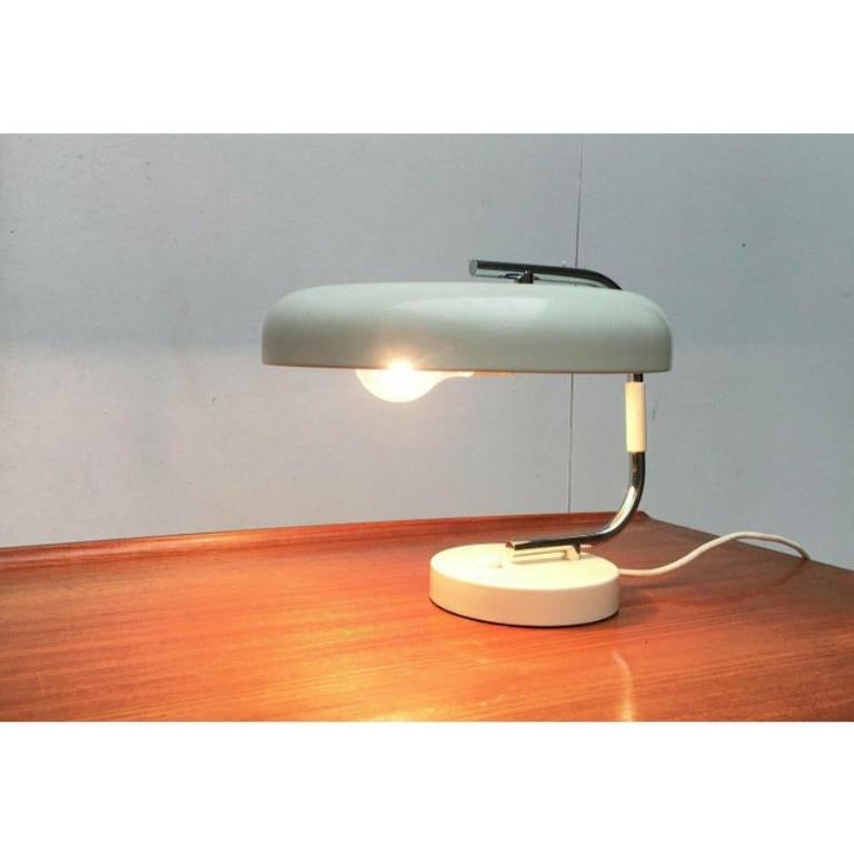 Lampe de table allemande minimaliste de l'ère spatiale du milieu du siècle dernier de Hustadt Leuchten, années 1960 en vente 4
