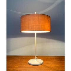 Mid-Century Modern Table Lamp, Metal & Plastic, Minimalist Design