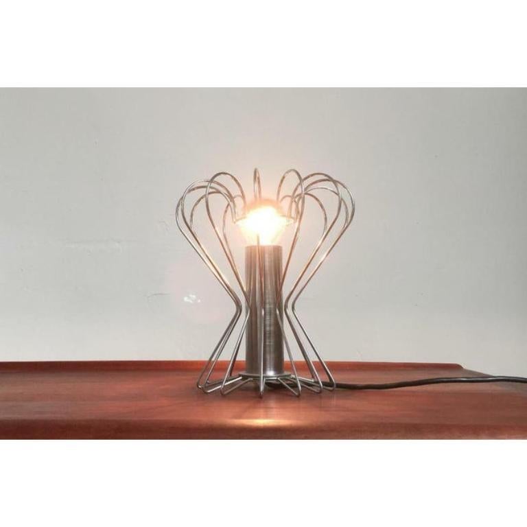 Mid-Century Modern Mid-Century Space Age Minimalist Wire Table Lamp, 1960s For Sale