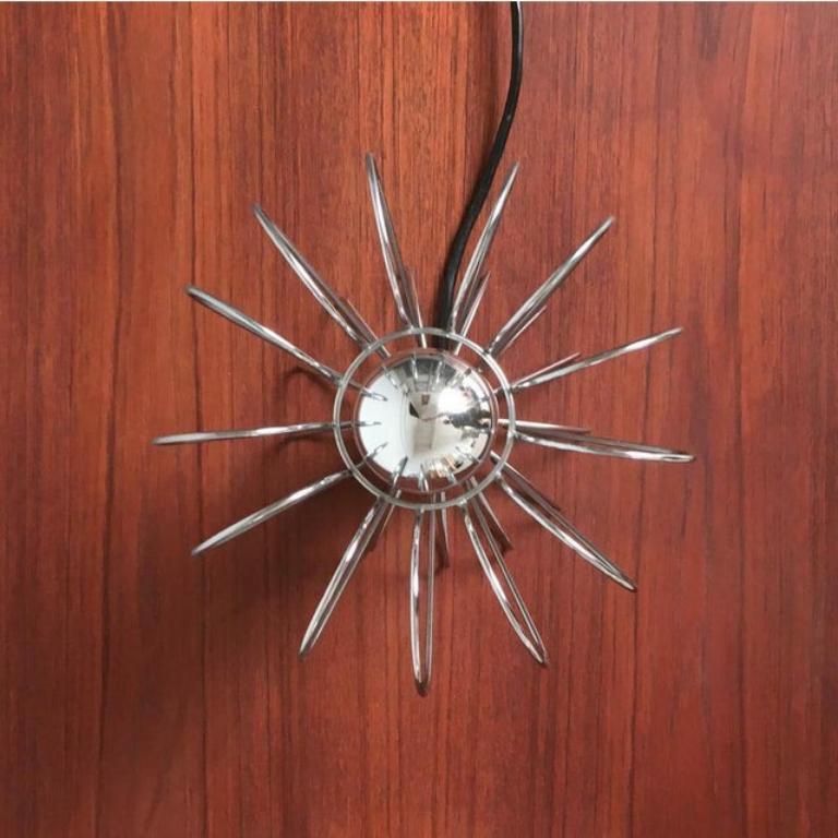 Mid-Century Space Age Minimalist Wire Table Lamp, 1960s In Excellent Condition For Sale In Hamburg, DE