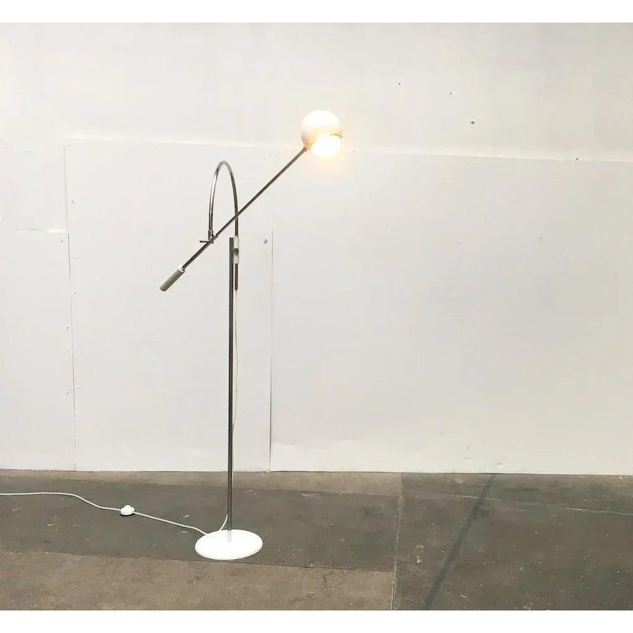 Metallo Lampada da terra Model Orbiter di Robert Sonneman, anni '60, metà secolo. in vendita