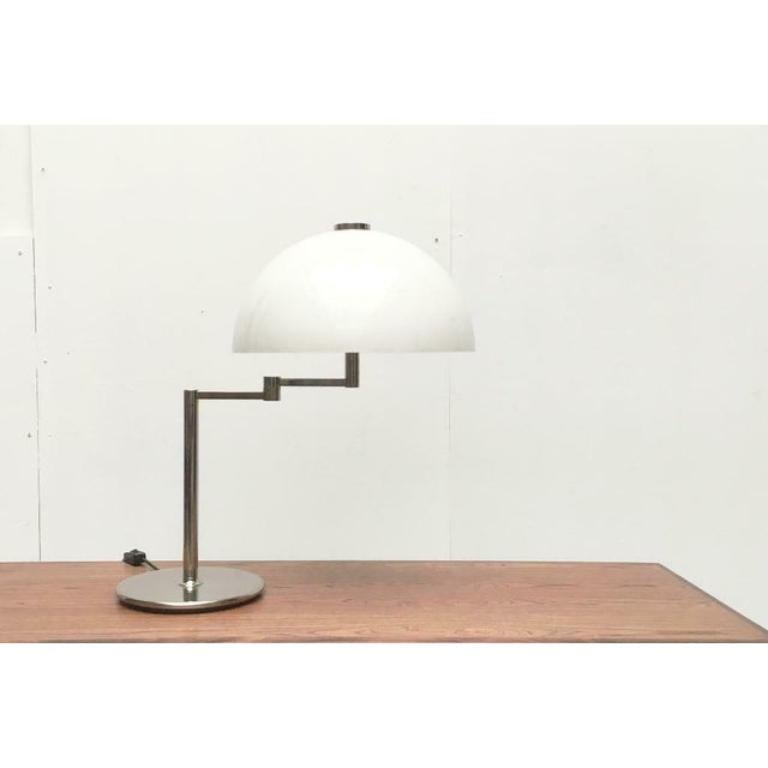 Lámpara de sobremesa Schwenkomat modelo Space Age de mediados de siglo, Equipo SLZ, Años 60 Metal en venta