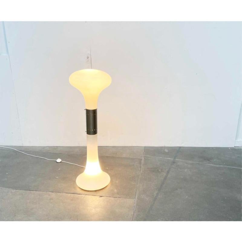 Lámpara de pie de cristal de Murano de la Era Espacial de mediados de siglo, de Carlo Nason para Mazzega, años 60 en venta 6