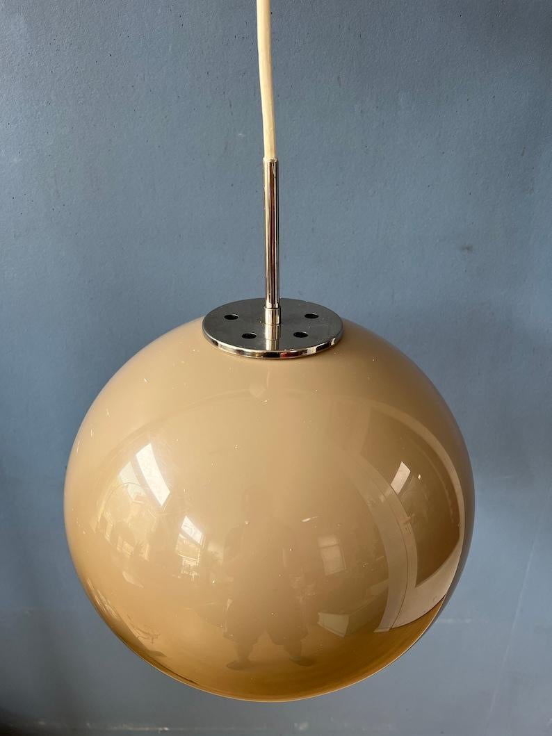 Mid Century Space Age Mushroom Pendant Lamp by Dijkstra, 1970s For Sale 5