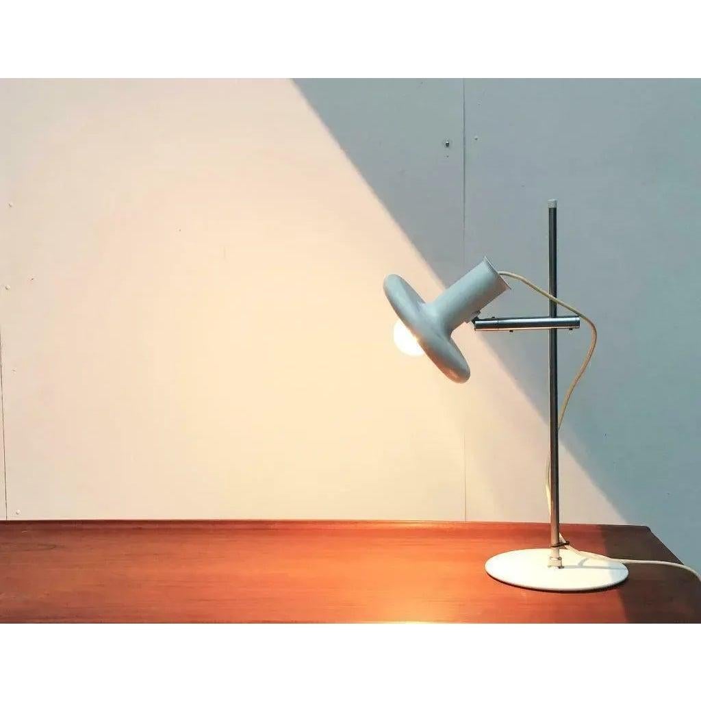 Metal Mid-Century Space Age Optima Table Lamp by Hans Due for Fog & Mørup, 1970s For Sale