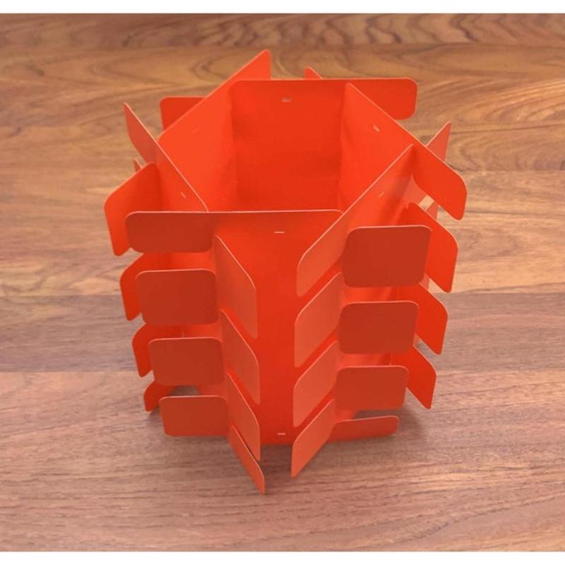 Lampada a sospensione arancione Foldes di Gunner Jensen, anni '70, metà secolo, A Space Age in vendita 4