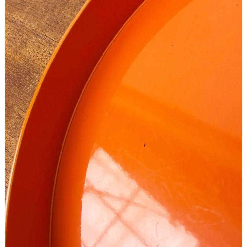 Mitte des Jahrhunderts Space Age Orange Kunststoff Tablett 1960er im Angebot 5