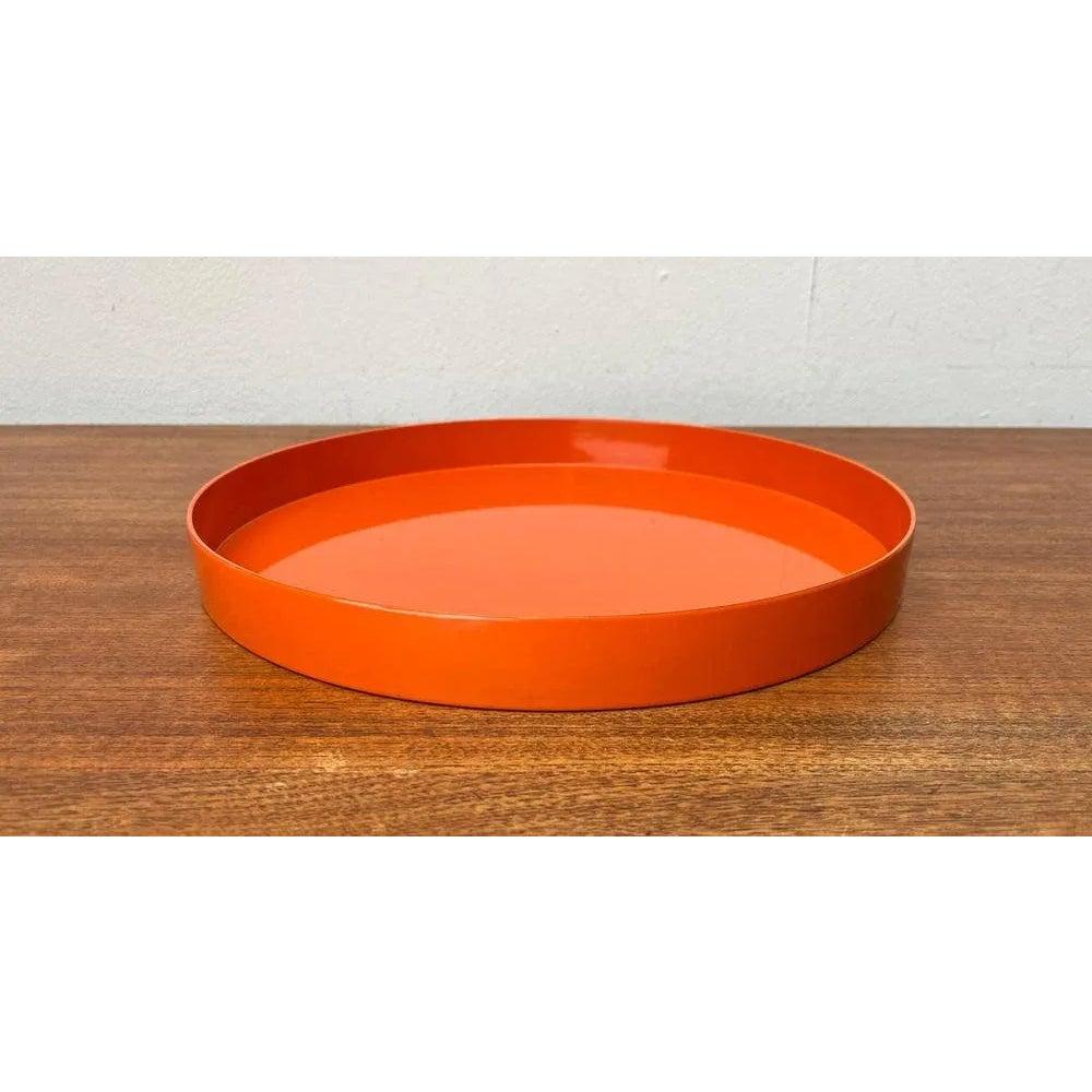 Mitte des Jahrhunderts Space Age Orange Kunststoff Tablett 1960er im Zustand „Hervorragend“ im Angebot in Hamburg, DE