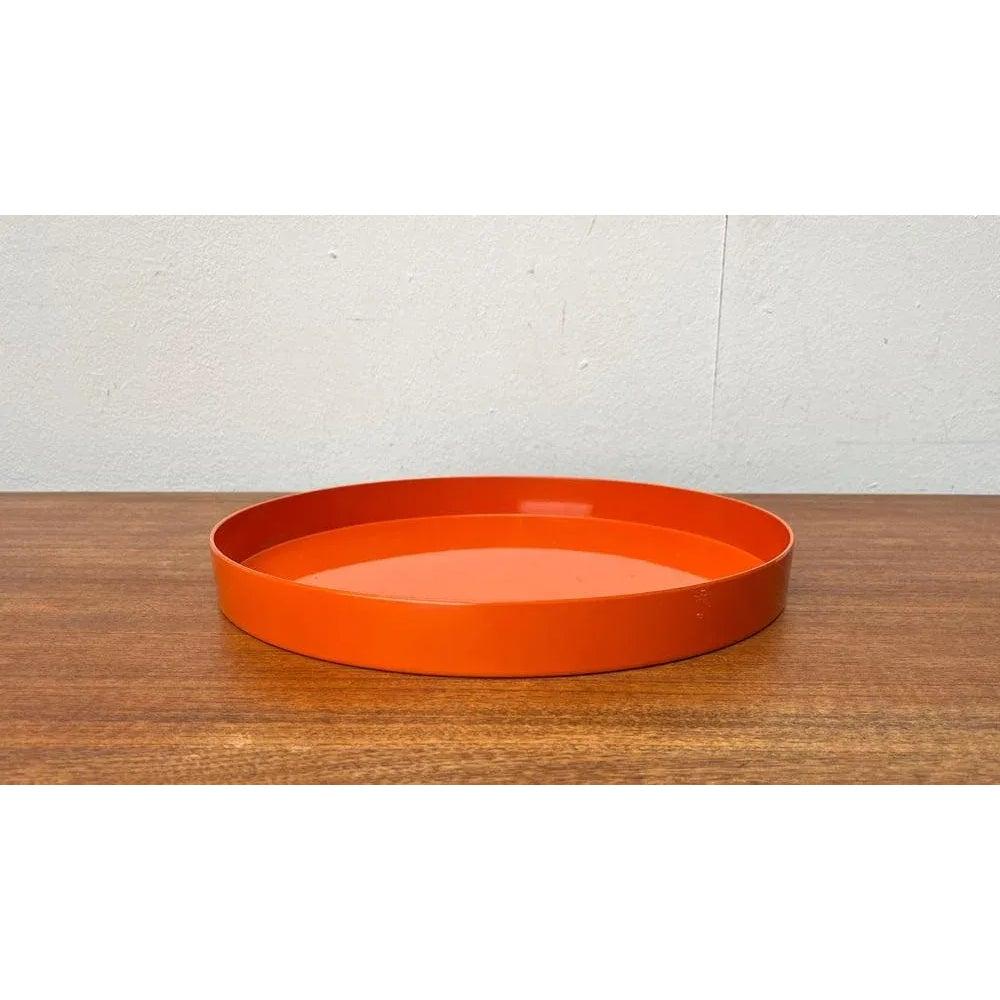 Mitte des Jahrhunderts Space Age Orange Kunststoff Tablett 1960er (20. Jahrhundert) im Angebot
