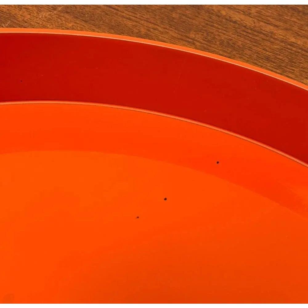 Mitte des Jahrhunderts Space Age Orange Kunststoff Tablett 1960er im Angebot 1