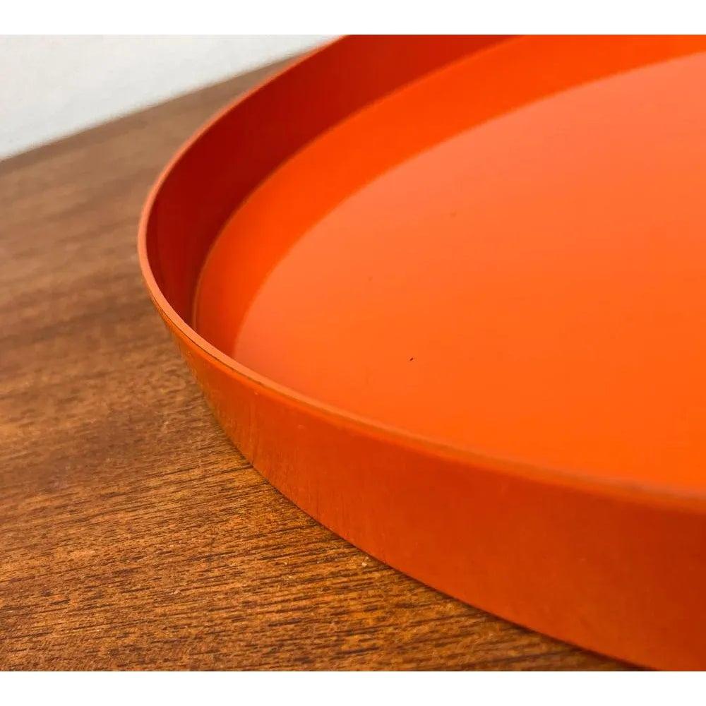 Mitte des Jahrhunderts Space Age Orange Kunststoff Tablett 1960er im Angebot 2