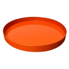 Bandeja de plástico naranja de la Era Espacial de mediados de siglo 1960