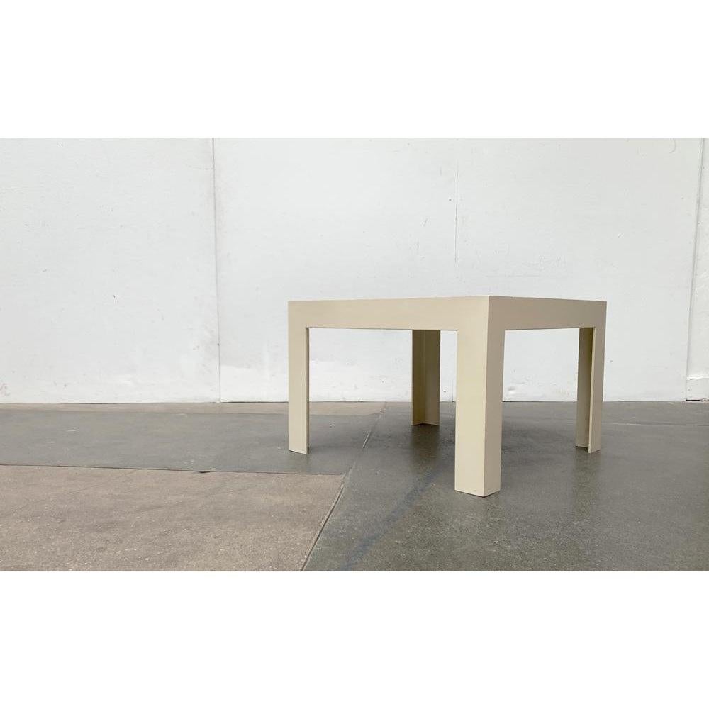 Plastique Table d'appoint Parsons de Syroco, milieu du siècle dernier, Space A, années 1960 en vente