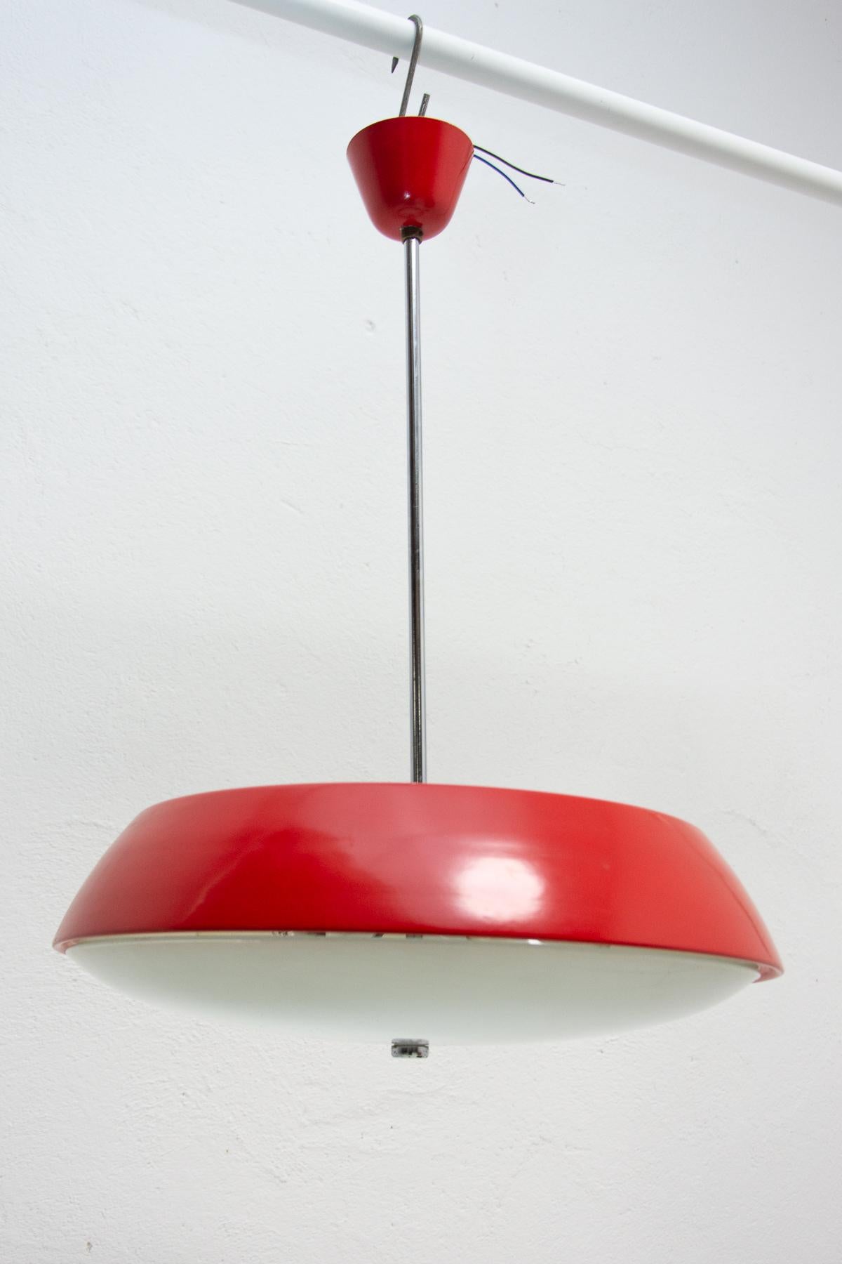 20th Century Midcentury Space-Age Pendant Lamp by Josef Hurka, Czechoslovakia, 1960s For Sale