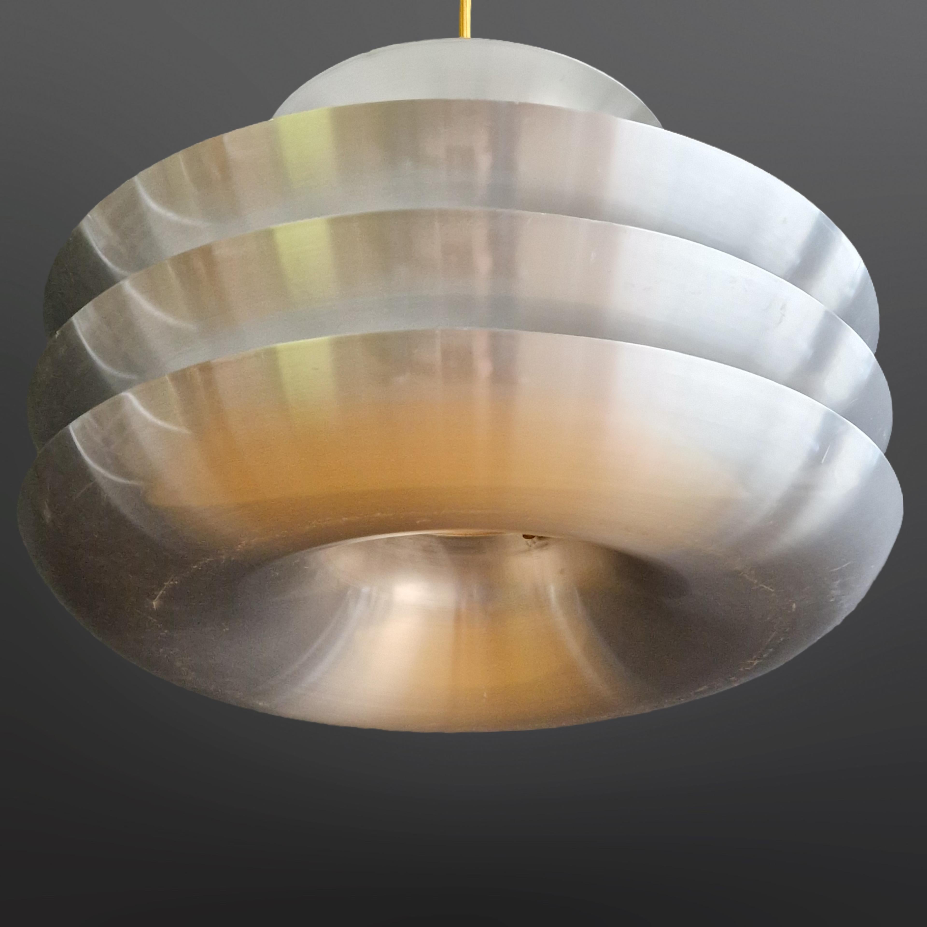 Aluminium Lampe suspendue de l'ère spatiale, Pays-Bas 1960 en vente