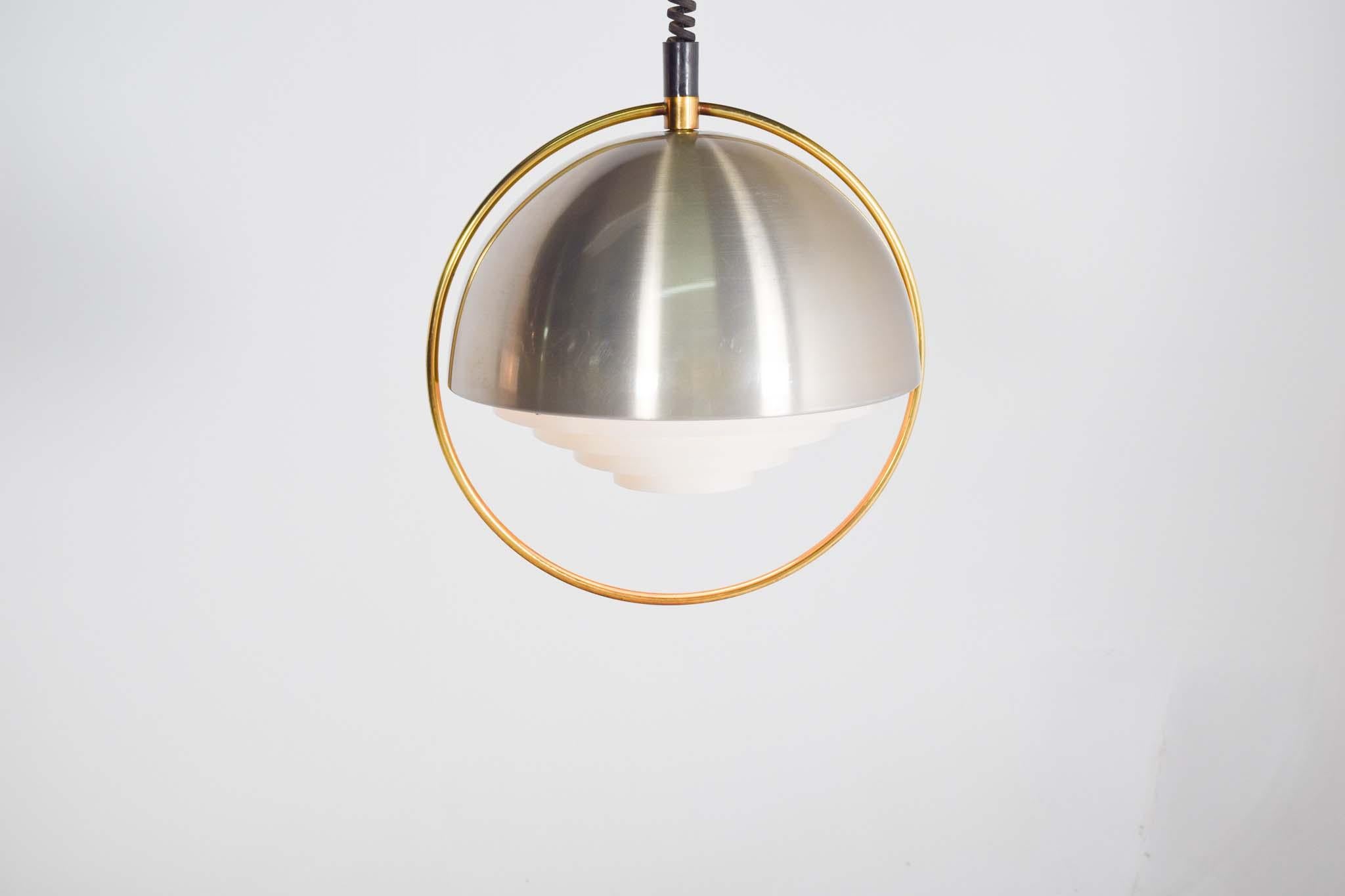 Danese Lampada a sospensione del Mid Century A Space Age, Danimarca, anni '70 in vendita