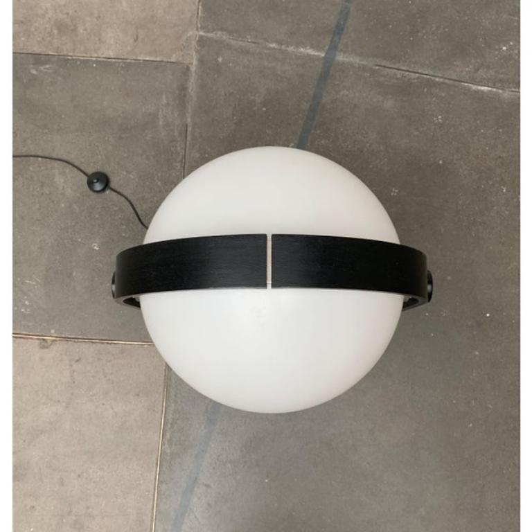 Lampada da terra in plastica e compensato tipo 128 di Temde, anni '60, dell'era A Space di metà secolo in vendita 3