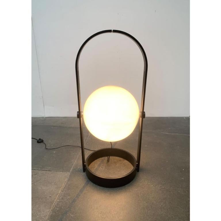Lampada da terra in plastica e compensato tipo 128 di Temde, anni '60, dell'era A Space di metà secolo in vendita 4