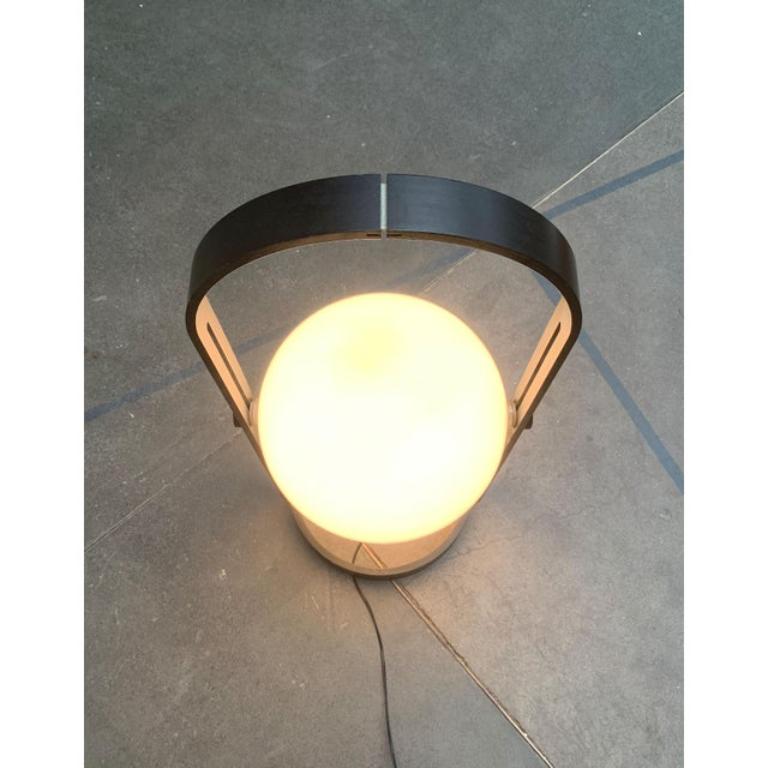 Plastica Lampada da terra in plastica e compensato tipo 128 di Temde, anni '60, dell'era A Space di metà secolo in vendita