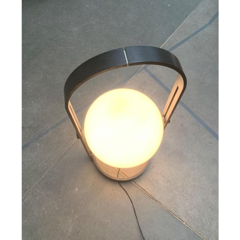 Lampada da terra in plastica e compensato tipo 128 di Temde, anni '60, dell'era A Space di metà secolo in vendita 2