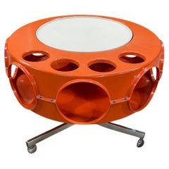 Mid Century Space Age Rotobar Bar Cart Table by Curver