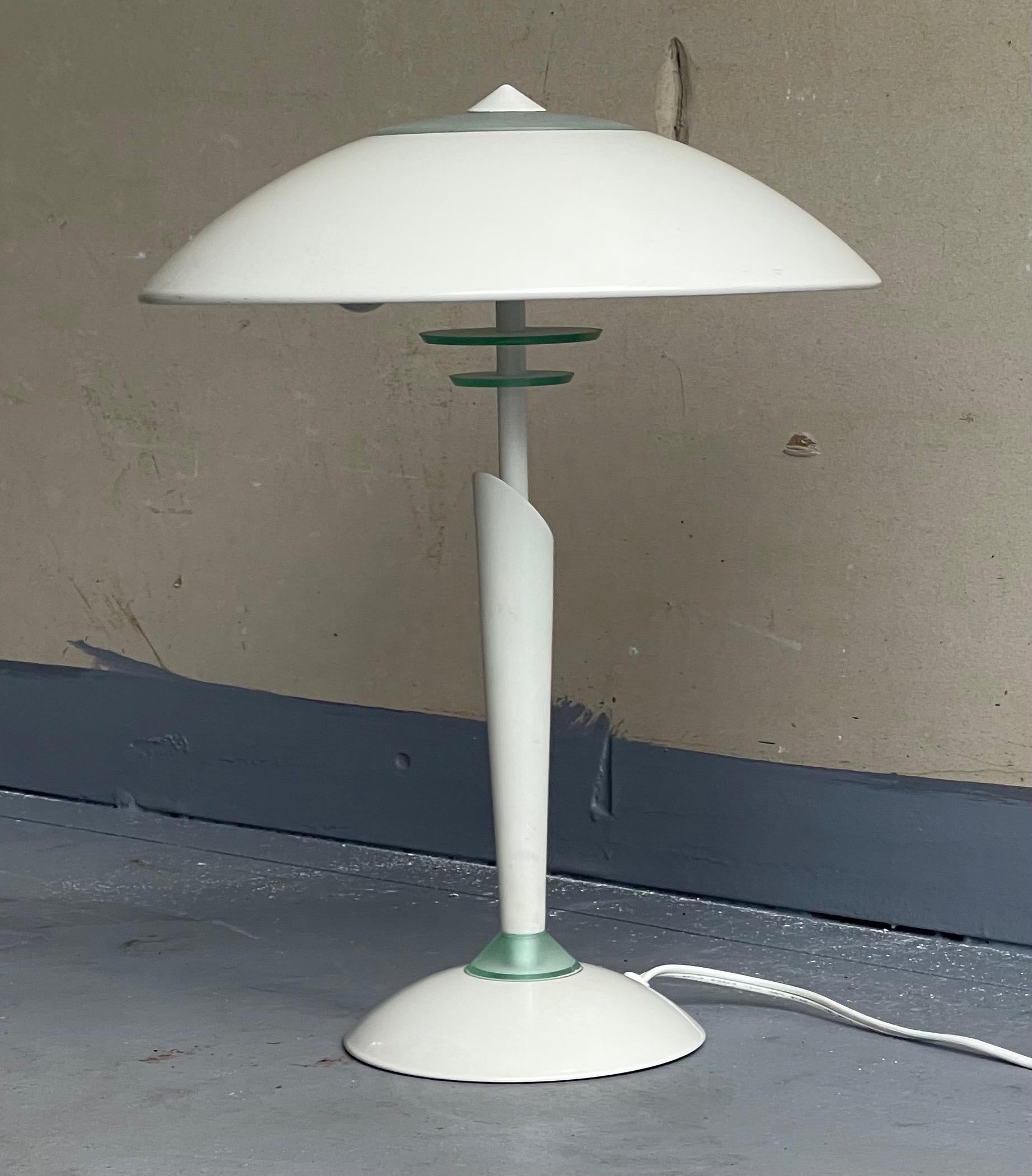 Mid-Century Modern Mid-Century Space Age Saucer Table Lamp  For Sale