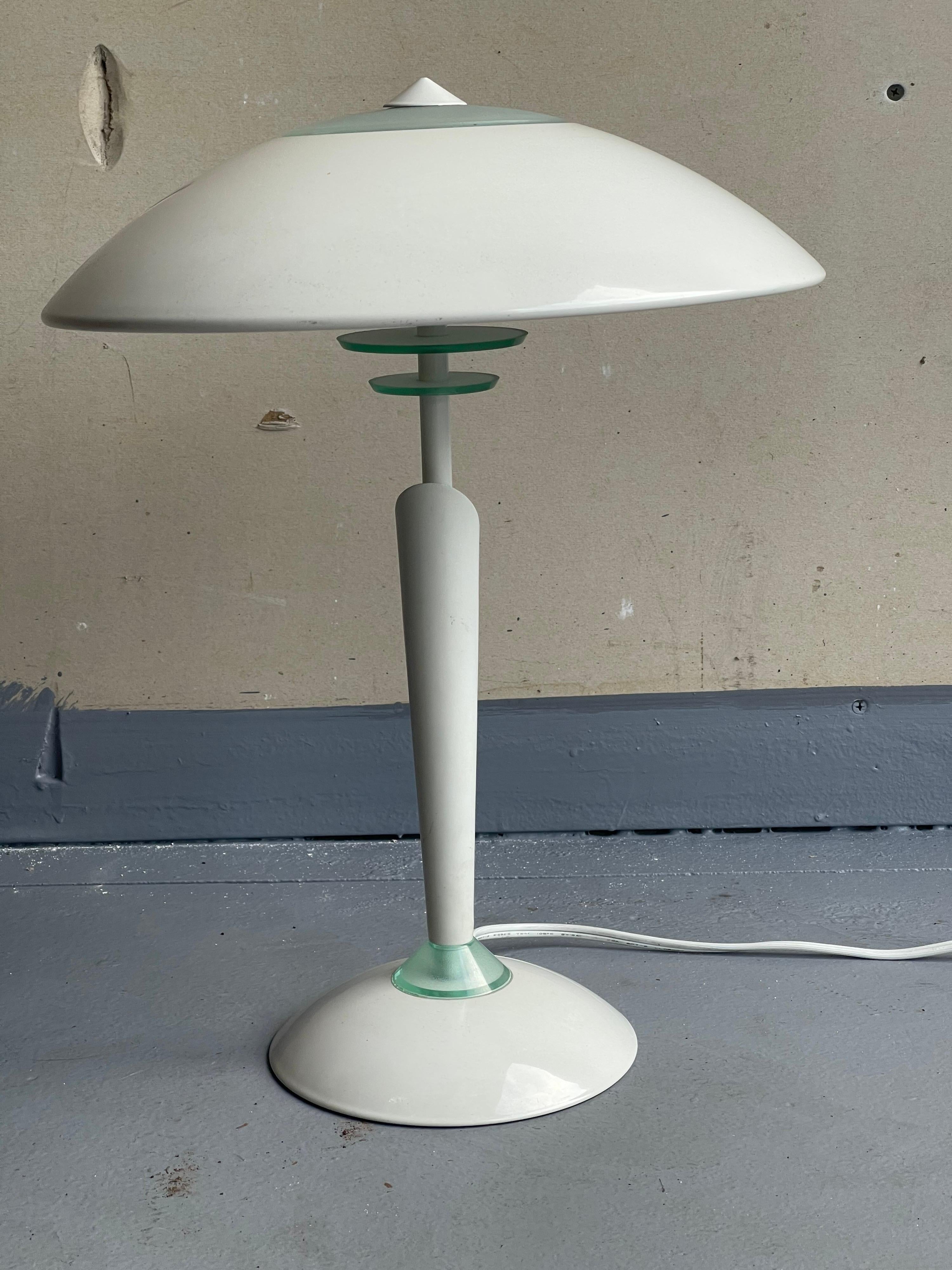 20th Century Mid-Century Space Age Saucer Table Lamp  For Sale
