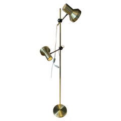 Lampadaire sur pied de l'ère spatiale du milieu du siècle dernier avec spots en aluminium, 1970
