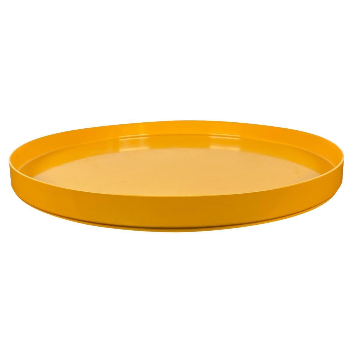 Mid-Century Space Age Swedish Yellow Melamin Tray, 1960s