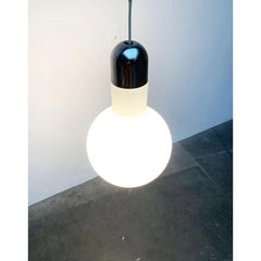 Mid-Century Space Age Swiss Minimalist Bulb Pendant from Temde, 1960s