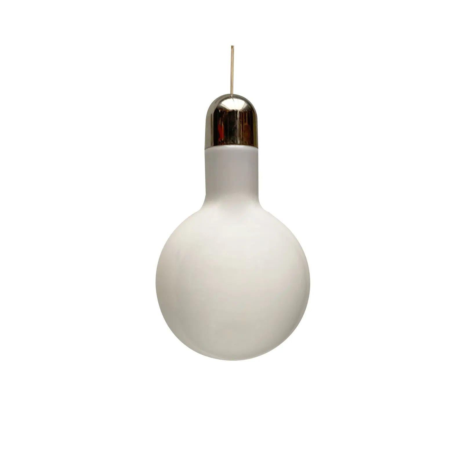 Ciondolo a lampadina minimalista svizzero di Temde, 1960