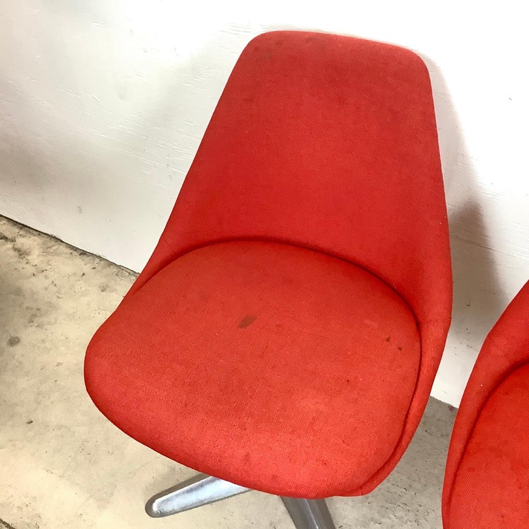 MidCentury Space Age Swivel Dining Chairs by Arkana For Sale at 1stDibs