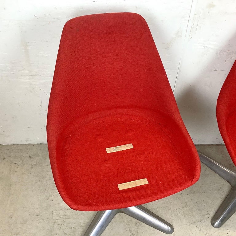 MidCentury Space Age Swivel Dining Chairs by Arkana For Sale at 1stDibs