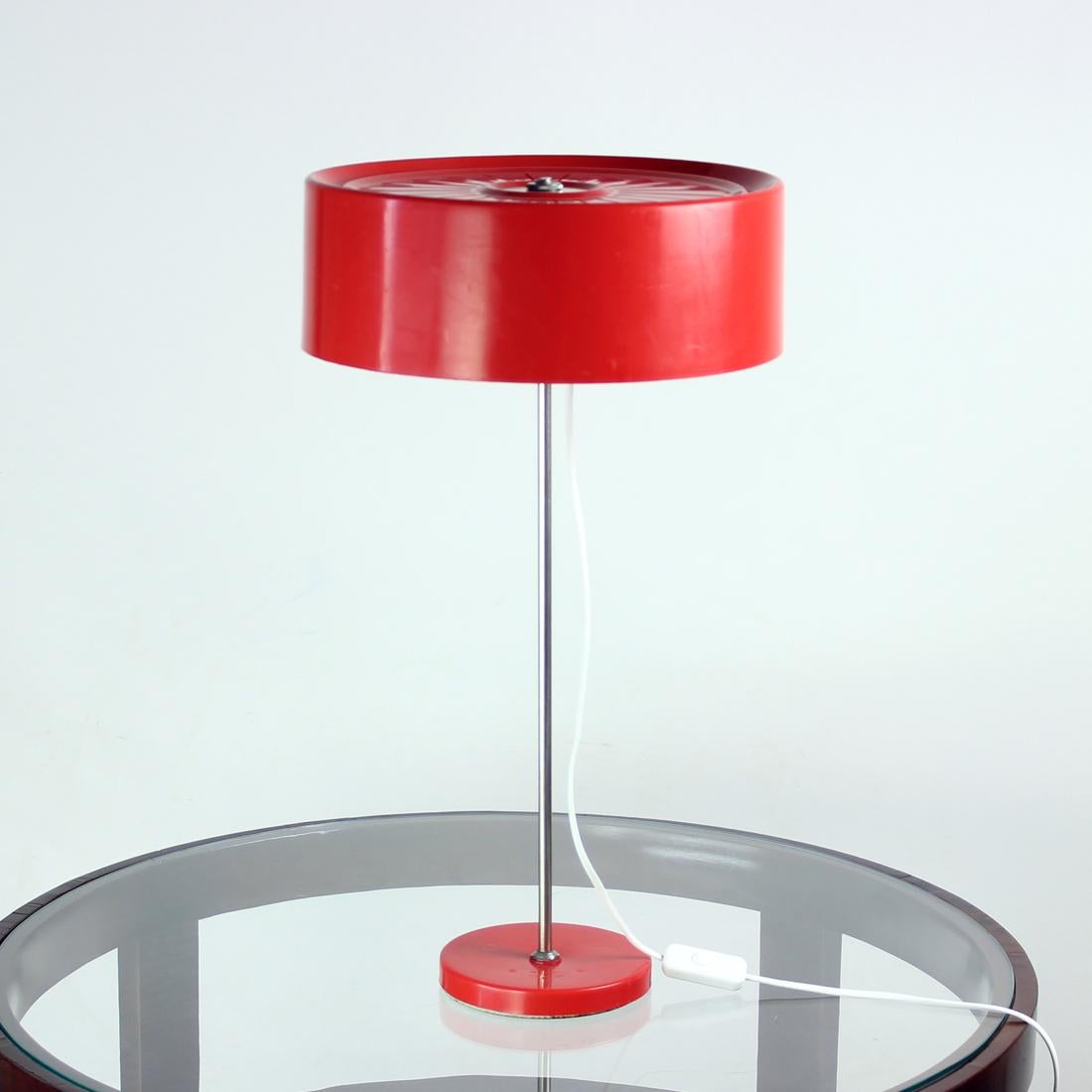 Mid Century Space Age Table Lamp By Kamenicky Senov, Czechoslovakia, 1970s In Good Condition For Sale In Zohor, SK