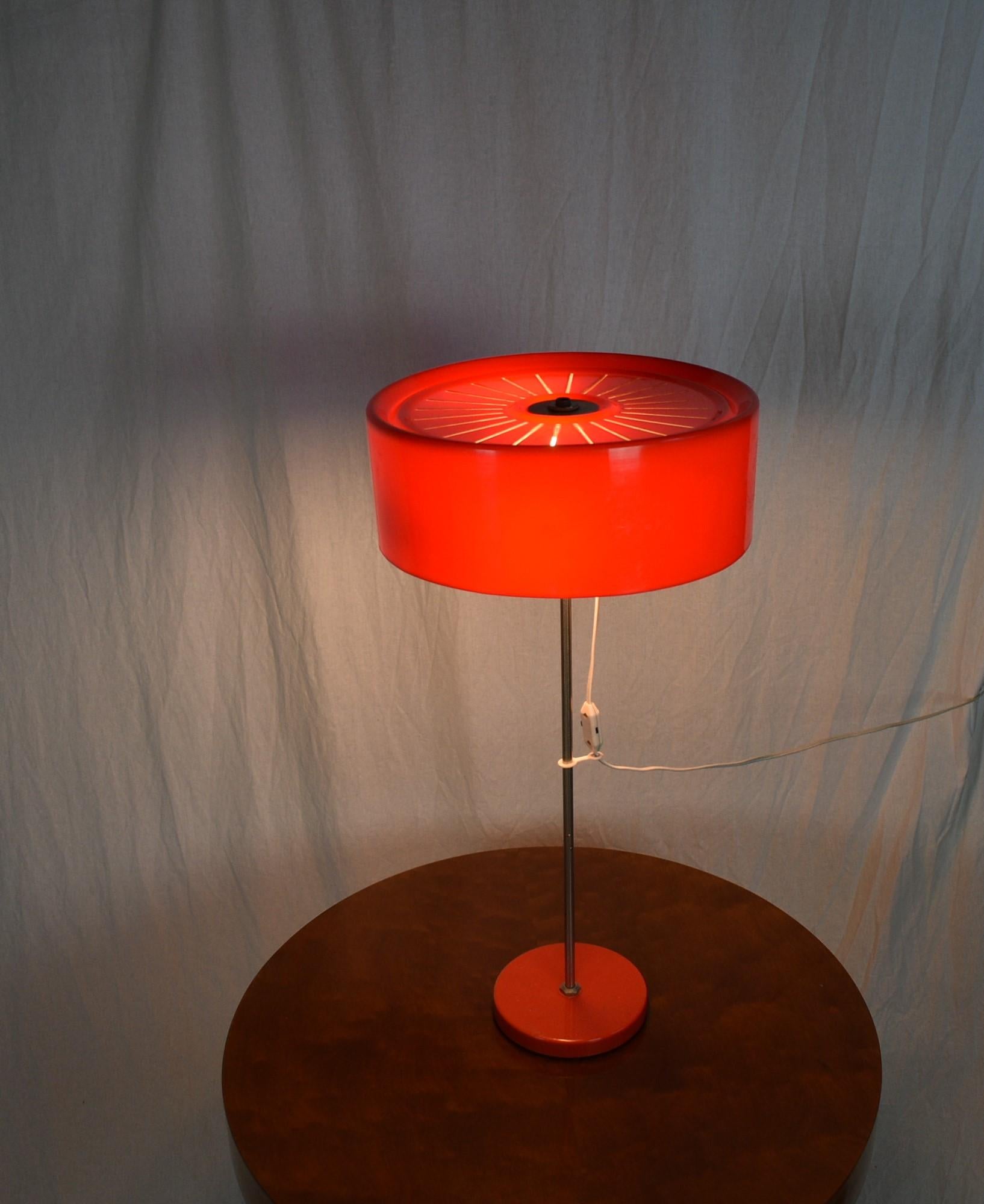 Mid-Century Space Age Table Lamp by Kamenicky Senov, Czechoslovakia, 1970's For Sale 3