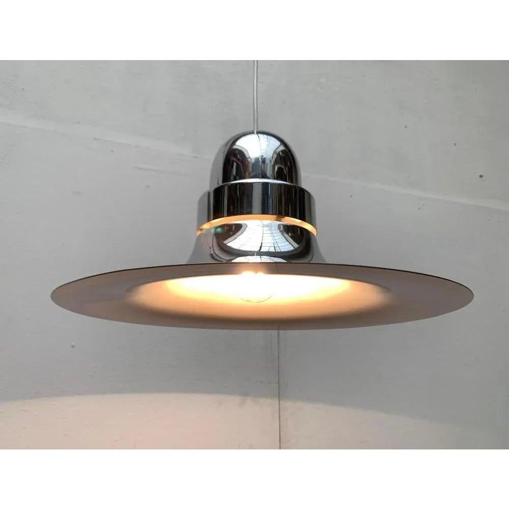 Metallo Lampada a sospensione a tulipano di metà secolo A Space AGE, anni '60 in vendita
