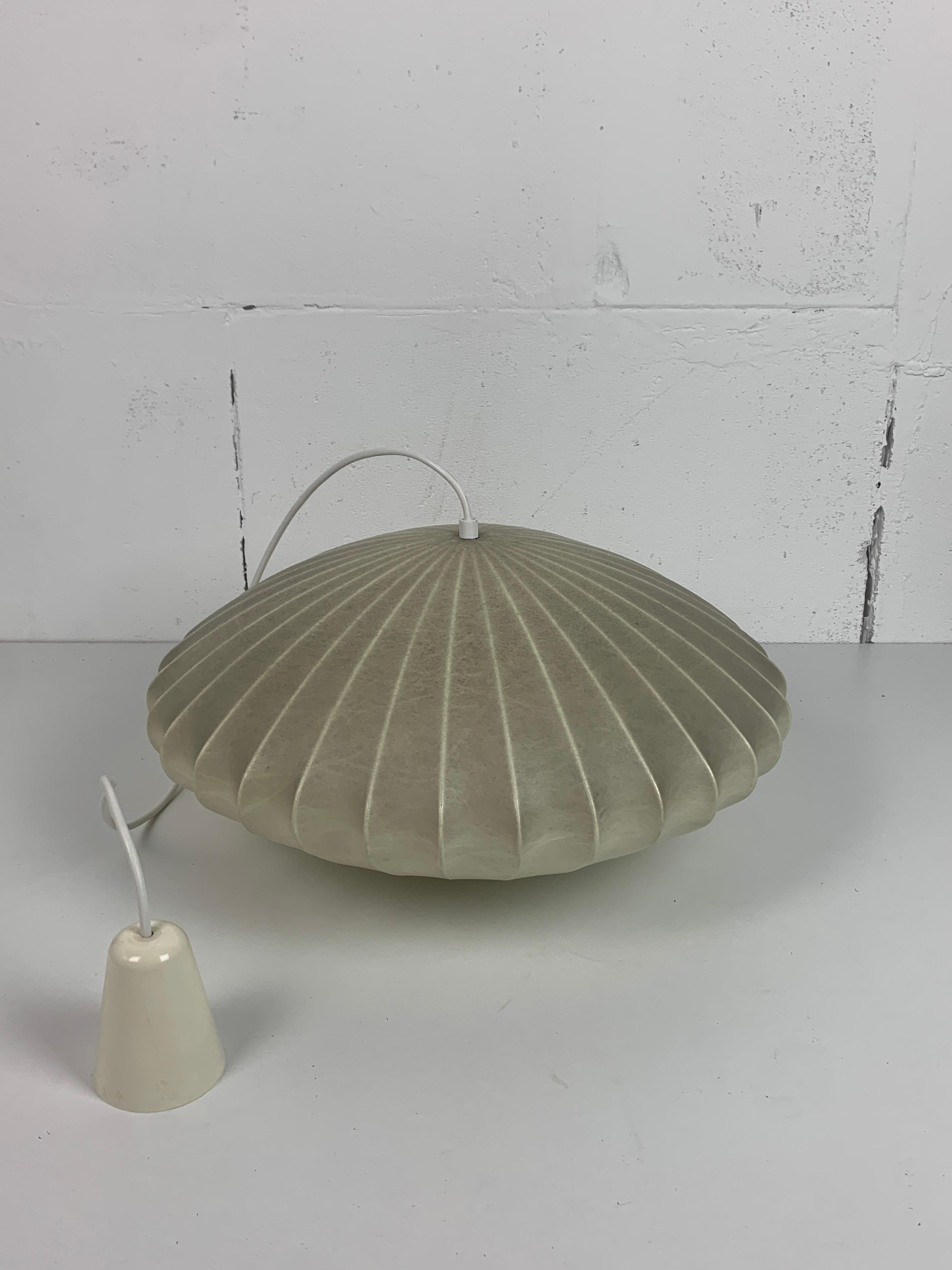 Lampe suspendue soucoupe de cocon ufo de l'ère spatiale du milieu du siècle dernier, années 1960 4