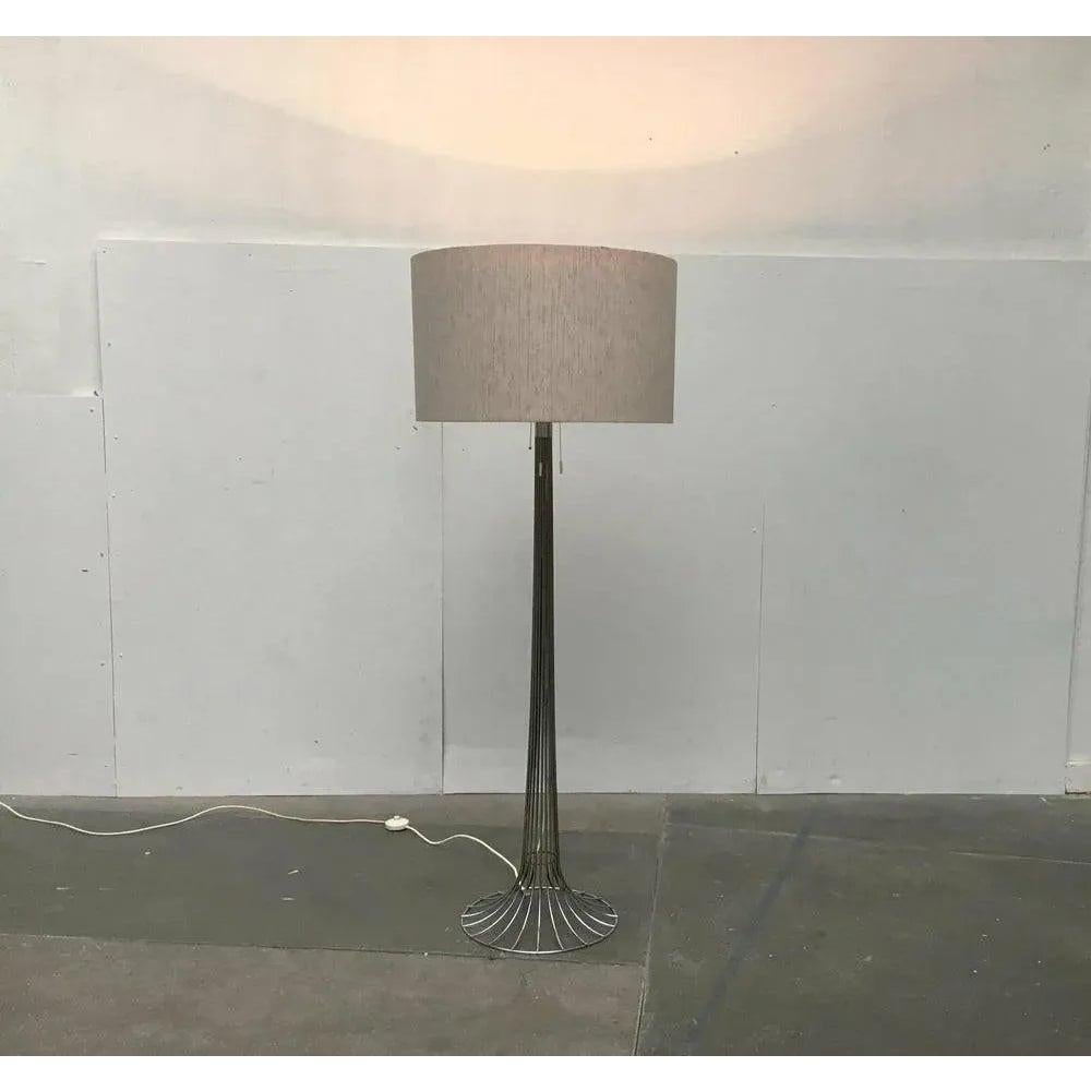 Mid-Century moderno Lampada da terra in filo metallico di Kinkeldey, 1960, metà secolo, Space AGE in vendita