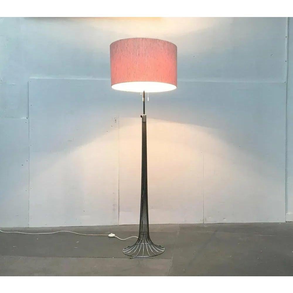 Tedesco Lampada da terra in filo metallico di Kinkeldey, 1960, metà secolo, Space AGE in vendita