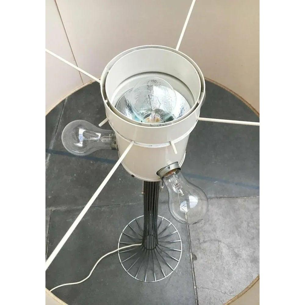 Metallo Lampada da terra in filo metallico di Kinkeldey, 1960, metà secolo, Space AGE in vendita