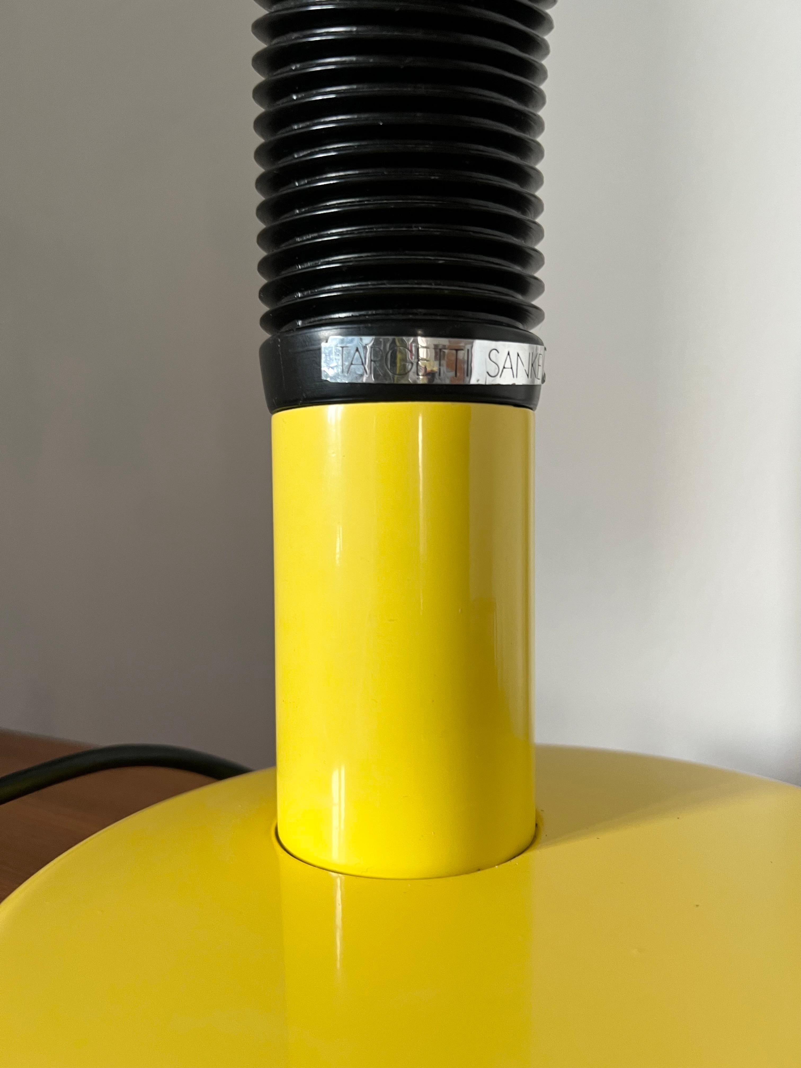 Mid Century Space Age Yellow Tubular Desk Lamp For Sale 2