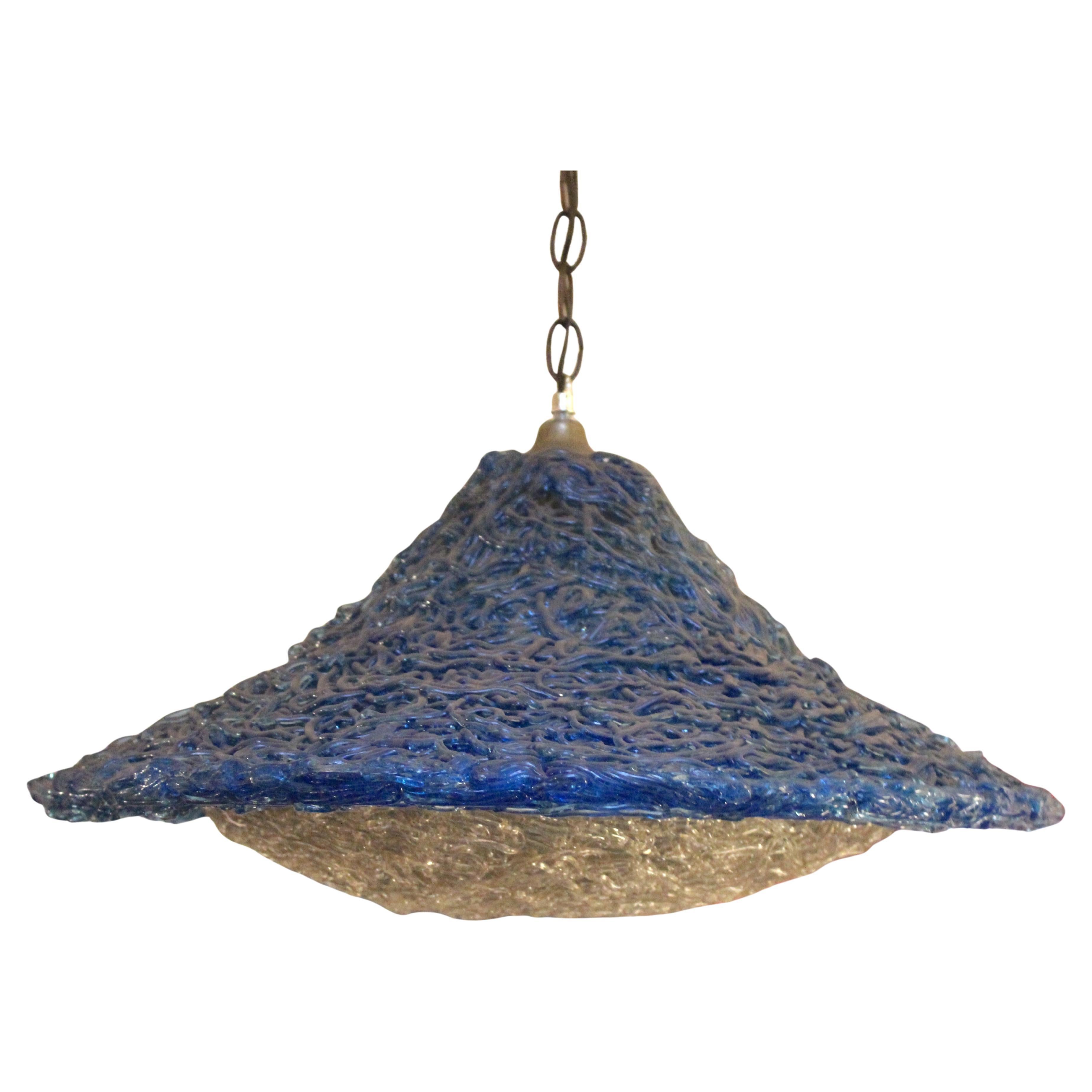 Mid-Century Spaghetti Saucer Pendant