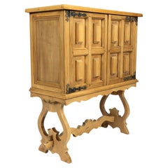 Mid-century Spanish brutalist bar cabinet