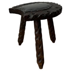 Mid Century Spanish Brutalist TriPod Milk Stool Witco Styling
