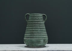 Mid-Century Spanish Ceramic Amphora Vase with Incised Decoration, 1960s