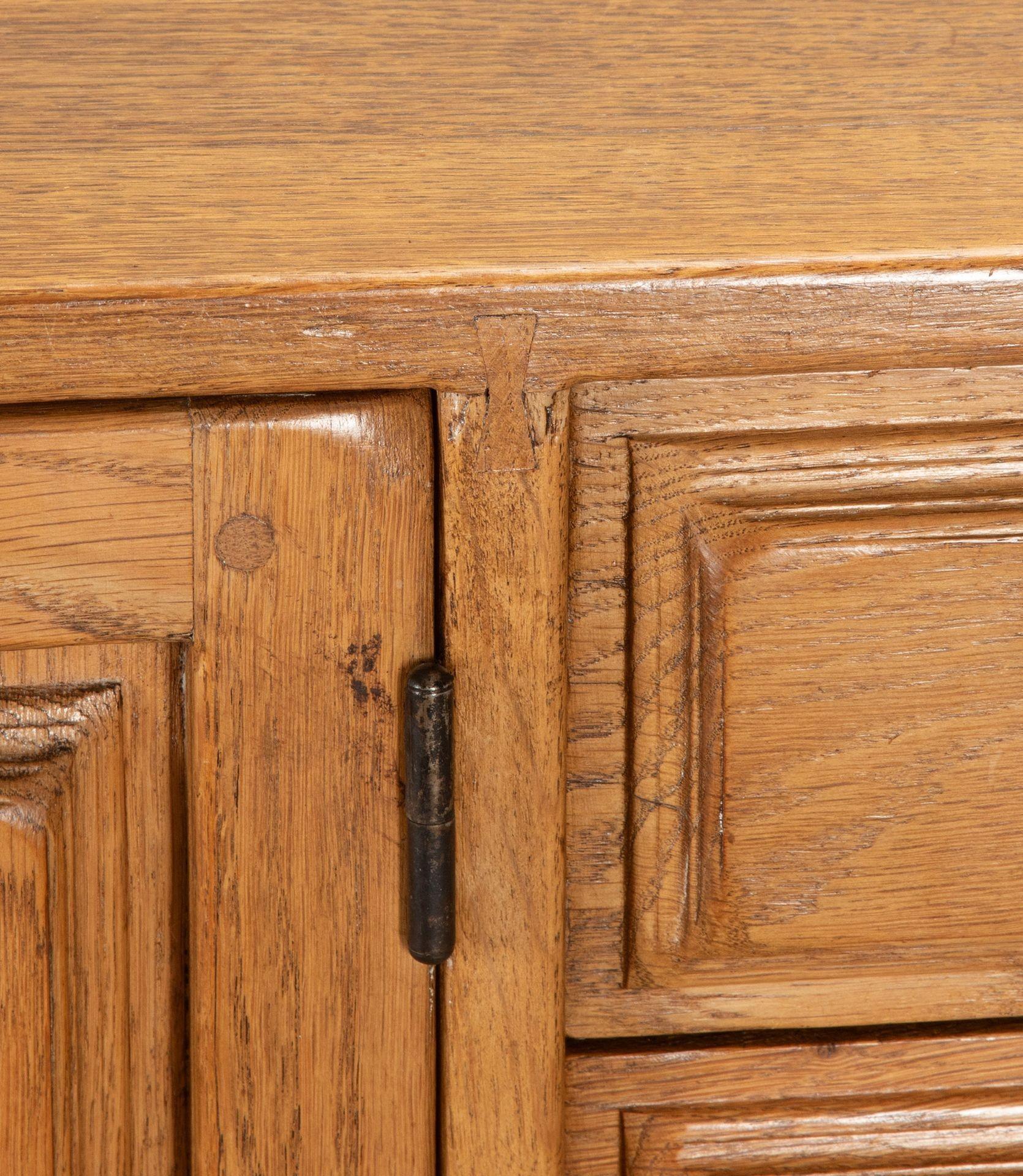 Mid Century Spanish Geometric Brutalist Sideboard For Sale 12