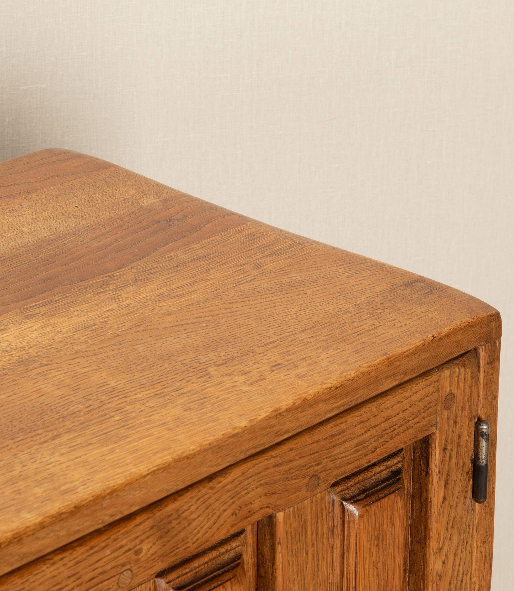 Mid Century Spanish Geometric Brutalist Sideboard For Sale 1